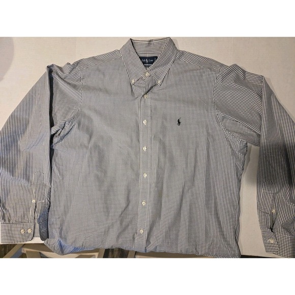 Polo Ralph Lauren Other - Men's‎ XL Polo Ralph Lauren Button Down Blue Checkered Shirt Long Sleeve Preppy